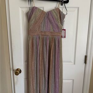 Vince Camuto Shimmering Purple and Gold Dress